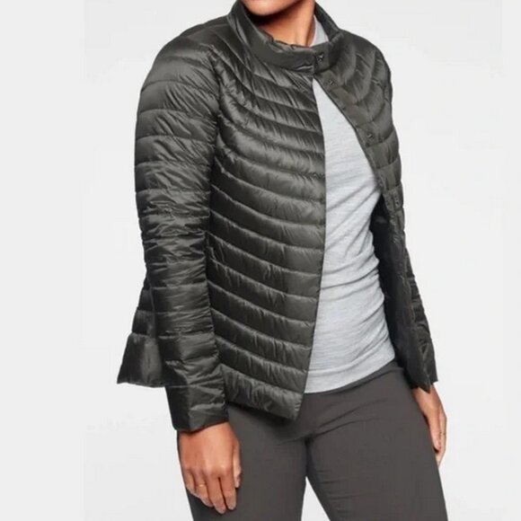 Athleta TALL Downkind Packable Goose Down Puffer Jacket - Picture 2 of 11